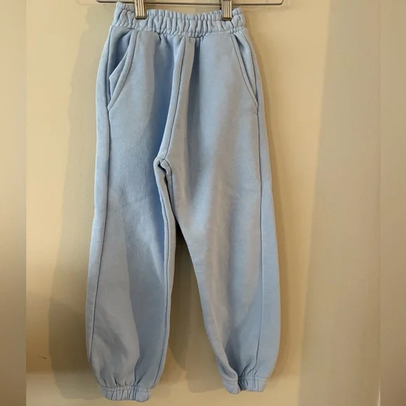 Zara Sky Blue Kids girls Sweatpants 6-7 Years - Picture 1 of 3